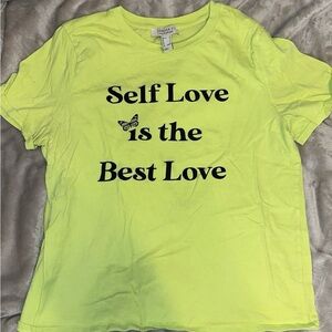 neon yellow t shirt